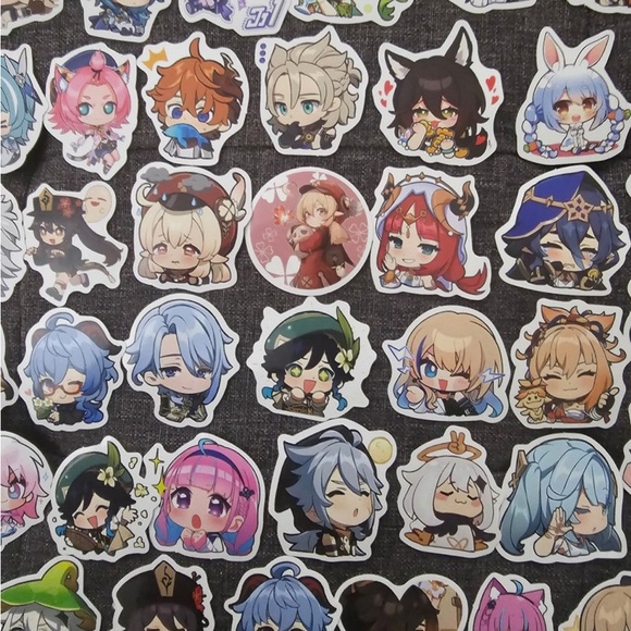 Genshin Impact Chibi Anime 50 pcs Sticker Japanese Anime - Picture 4 of 5